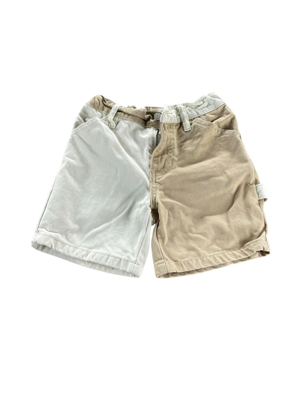 Pacsun Girls Tan Brown White Color Block Shorts Youth Size 7